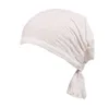 Czapki oddychające damskie bąbelek bawełniany chemo czapka czapka czapka turbanowa czapka głowica na nakrycia głowy dla pacjentów z rakiem muzułmańskie solidne kolor1 Scot22