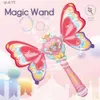 Toys Gun Toys Magic Bubble Wand For Kids Butterfly Bubbles Wand With Lights Machine Gun Electric Outdoor Bubbles Blowing Toys Birthday