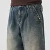 Våren/sommarens raka löst mode Casual Blue Pants Micro Spanish Youth Vintage Simple Jeans P230522