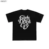 Męskie T-shirty Dziewczyny Don't Cry Made Made T-shirt Mężczyźni bawełniane najlepsza jakość Czarna biała liter