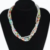 Chaînes Miwens 4 pièces/ensemble colliers de perles simulées acryliques pour femmes perles multicolores déclaration Chokcers collier cadeaux de perles artificielles