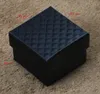 Коробки 5*5*3 см Коробка для демонстрации ювелирных изделий 48 шт. Разноцветная черная губка с ромбовидным узором Бумажное кольцо/серьги Коробка Упаковка Белая подарочная коробка