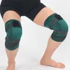 Skyddsutrustning 1 Komprimering knäskyddsstödhylsa för skydd Elastisk knäskyddsstöd Spring Support Volleyball Running Silicone Pad 230520