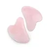 Natural Jade Gua Sha Stone Board Massage Rose Quartz Guasha Plate Jade Face Massager Scrapers Tools For Face Neck Back