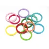 20st/Lot 30mm Metal Spray Paint Keyring KeyChain Split Ring Candy Color Keyrings Key FOB FÖR DIY SMEEDKRITIK Tillbehör