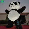 Üfleyici ve Led Işıklar ile Açık Özel Göz Alıcı Dev Şişme Panda Reklam için Özelleştirilmiş Panda Ayı Karikatür