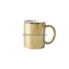 Canecas 11 oz de sublimação de cerâmica caneca de caneca de caneca de porcelana em branco para leite de leite com leite de cacau entrega de garda casa de jantar home kitching bar dhba1