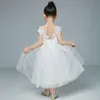 Vestidos de menina moda de moda de renda infantil vestido de flores de casamento júnior dama de honra Crianças roupas infantis roupas casuais
