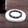 Strand 8mm Black Agate Lava Tiger Eye Hematite Natural Stone Round Bead Armband For Women Men Fashion Party Jewelry Accessories