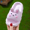 Slipper schattige zomer kinderen slippers cartoon konijn kinderen baby zachte huizen slippers waterdichte niet -slip jongens meisjes strandschoen miaoyoutong 230522