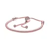 Bangle Original Moments Pave Heart Clasp Snake Chain Slider Bracelet Bangle Fit 925 Sterling Silver Bracelet Bead Charm Europe Jewelry