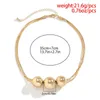 Chains In Necklace For Women Exaggerated Punk Multi-layer Chain Stacking Geometric Ball Personality Niche Beaded Gifts Q