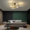 Lámparas colgantes Lámpara LED moderna Dormitorio Habitación Luz de techo Lamparas Decorativas De Techo Luces El Bombillas Metal Hierro