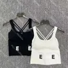 Womens Designers Tanks Sport Vest Sleeveless T Shirts Designer Letter Print Tops Fashion Style Ladies Pullover Cross Bandage Tops