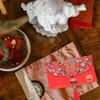 Present Wrap Bag Red Purse Wedding Money Envelope R Calender levererar tygpaketfest gynnar