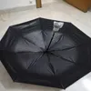 C Classic Umbrella Luxury 3 Fold Parasol entièrement automatique avec boîte-cadeau et sac à chaîne pour client VIP