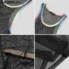 Hommes Débardeurs 2023 Été Hommes Mesh Patchwork Streetwear Sans Manches Sexy Casual Gilets Transparent Respirant Workout 5XL INCERUN 230522