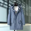 Men's Trench Coats Autumn Jacket Men Clothing Loose Plus Big Size 5XL 6XL 8XL 9XL 10XL Coat Black Hoodies Male Long Windbreaker Man Hooded