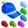 Utomhushattar En LED -optisk fiberbelysning Baseball Cap Outdoor Lighting Sunscreen Music Performance Hat Fashion Trend Casual Hat 230520