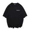 Heren t-shirts StreweeWeared Gedrukte T-shirt oversized hiphop korte mouw shirt mannen casual solide grappige plus size 2023 zomer