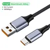 Cable USB tipo C 6A para Huawei P30 P40 Pro 5A, Cable de carga rápida, cargador de USB-C, Cable de datos para Huawei Honor 50 Pro Samsung