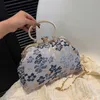 Yeni nakış ışığı lüks akşam parti klipli cep el çantası kadın doku zinciri crossbody çanta moda bir omuz kadın çantası 230522