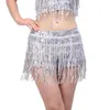 Stage Wear Tassel Fringe Shorts Jazz Nightclub Bar Rave Outfit Sequins Latin Belly Dance Women Performance Competition Clothes