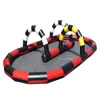 Toys de jeu de sport en plein air go mini-voiture de course de course de voiture gonflable zorb jeu jeu de course de course gonflable go kart piste à vendre