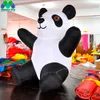 Üfleyici ve Led Işıklar ile Açık Özel Göz Alıcı Dev Şişme Panda Reklam için Özelleştirilmiş Panda Ayı Karikatür