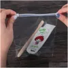 Packing Bags 50Pcs/Lot Clear Zipper Packaging Clothing Resealable Poly Plastic Apparel Merchandise Zip For Ship Clothes Shirt Jeans Dhfzl