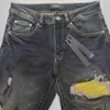 Designer European Mens amis imiri amiiri amari Clothing ires Jeans Denim Pants ies amirl Trendy Brand Youth Distressed Jeans amirlies Vintage am Color Patchwo Y6F3