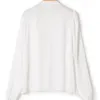 Women's Blouses 2023 lente en zomer wit staande kraag vrouwen kanten holle lang mouwen blouse