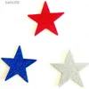 Party Decoration 1bag/Lot.Glitter Star Foam Stickers 4 juli Skumklistermärken Independence Day Holiday Project Fourth of July Kindergarten Crafts T230522