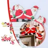 Dekoracje świąteczne świąteczne dekoracje ramy Święty Mikołaj drewniane dekoracje świąteczne świąteczne dekoracje drzwi dekoracje okienne do domu
