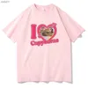 T-shirt da uomo I Love Capybaras Stampa Uomo Donna Moda Casual T-shirt larghe Girocollo Hip Hop Uomo Divertente Tshirt T-shirt uomo Uomo Streetwear L230520