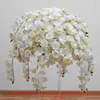 Decorative Flowers Big Tall White Roses Orchid Flower Ball Artificial Home Wedding Ornaments Valentines Day Table Centerpiece Decoration