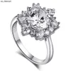 Bagues Wong Rain Solid 925 Sterling Silver High Carbon Diamond Gemstone Bague de fiançailles de mariage pour les femmes Cadeau Fine Jewelry Wholesale J230522