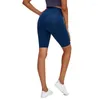 Actieve shorts abs loli dames hoge taille spandex gym yoga met binnenste pocket bulift workout biker 10 '' inseam korte broek