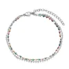 Anklets 304 Rostfritt stål Simple Ball Chain Multilayer skiktade ankel Multicolor Sandaler Barefoot Beach Foot Anklet 25cm (9 7/8 ") Lång G220519