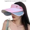 Chapeaux à large bord Visières pare-soleil respirantes Summer Outdoor Must Have Item Hat High Bun- Pour le camping, la randonnée