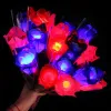 LED Light Up Rose Flower Glowing Valentines Day Wedding Decoration Fake Flowers Party Supplies Decorations simulation rose LLE10513