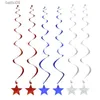 Party Decoration American Independence Day Party Decoration Star Banner Hangende Swirl Bunting Garland Verenigde Staten 4 juli Party Home Supply T230522