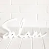 Autre événement fête fournitures blanc Salam panneau en bois Art moderne islamique maison décoration de table musulman Eid Al Adha pendaison de crémaillère Mubarak Ramadan Kareem cadeau 230522