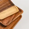 Teller Aktivität Kreativer Akazienholzteller Japanischer Stil Obstkuchenteller Abendessen Geschirr Tablett