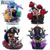 Anime Manga One Piece Anime Q version Action Figure Toys Luffy Kaidou Zoro Manga Statue Garage Kits Figurines Model Toys for Children Gift L230522