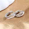 Orecchini a cerchio S925 argento sterling 15 mm mini zircone rotondo per gioielli da regalo di nozze per fidanzamento di moda da donna