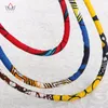 Moment 2022 Afrikansk Kente Print Necklace Multicolor Anakara Kente Handgjorda smycken Dashiki Bib Necklace Wyb53