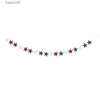 Party Decoration American Independence Day Party Decoration Star Banner Hangende Swirl Bunting Garland Verenigde Staten 4 juli Party Home Supply T230522