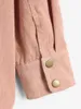 Women's Jackets ZAFUL High Low Flap Details Corduroy Shacket Female Long Sleeve Single Breasted Shirt Jacket Spring Fashion