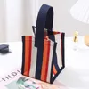 Borse per la spesa LGBT Pride New Rainbow Stripe Borsa da donna Borsa da viaggio portatile impermeabile laminata per il tempo libero all'aperto 230522